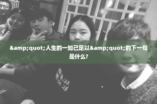 "人生的一知己足以"的下一句是什么?