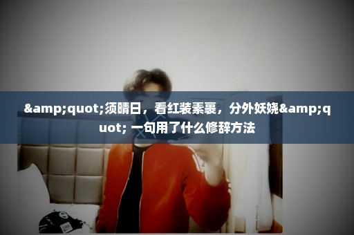 "须晴日，看红装素裹，分外妖娆" 一句用了什么修辞方法