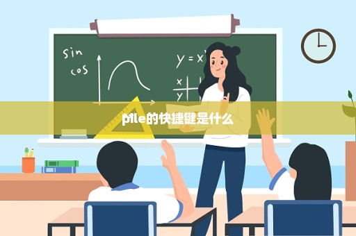 **
pile的快捷键是什么