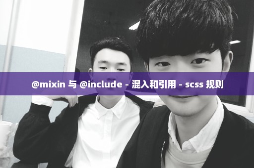 @mixin 与 @include - 混入和引用 - scss 规则