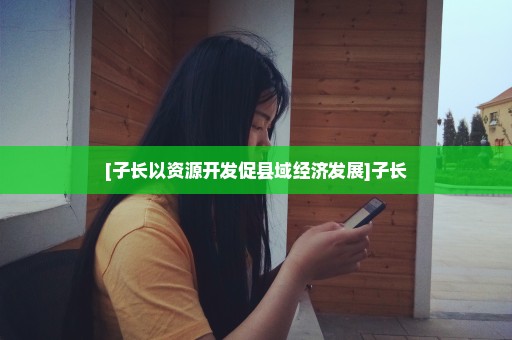 [子长以资源开发促县域经济发展]子长