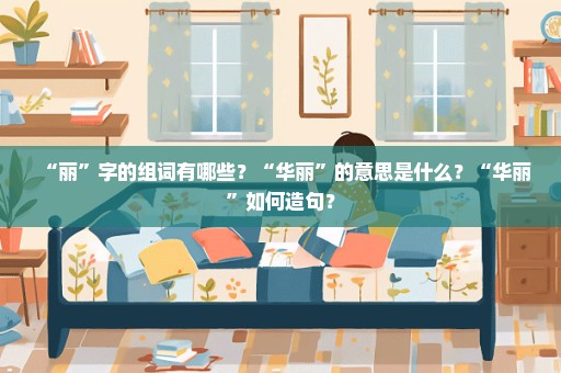 “丽”字的组词有哪些？“华丽”的意思是什么？“华丽”如何造句？