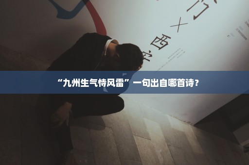 “九州生气恃风雷”一句出自哪首诗？