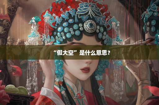 “假大空”是什么意思？