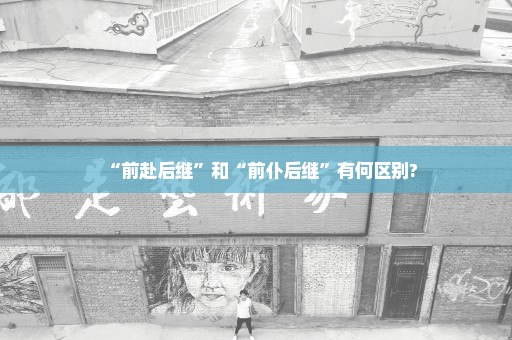 “前赴后继”和“前仆后继”有何区别?