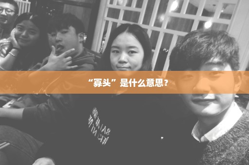 “寡头”是什么意思？