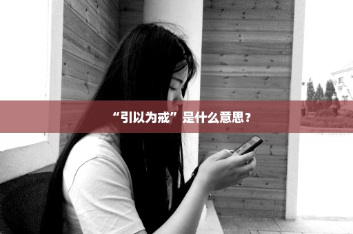 “引以为戒”是什么意思？