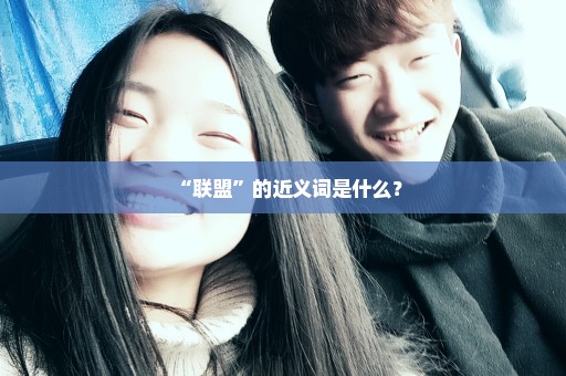 “联盟”的近义词是什么？