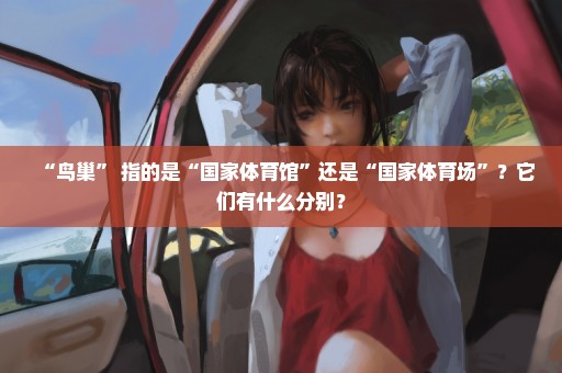 “鸟巢” 指的是“国家体育馆”还是“国家体育场”？它们有什么分别？