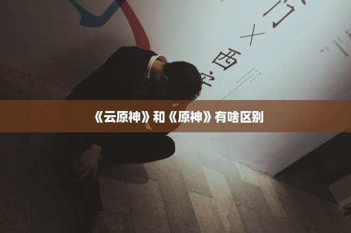 《云原神》和《原神》有啥区别