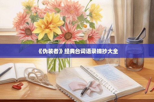 《伪装者》经典台词语录摘抄大全