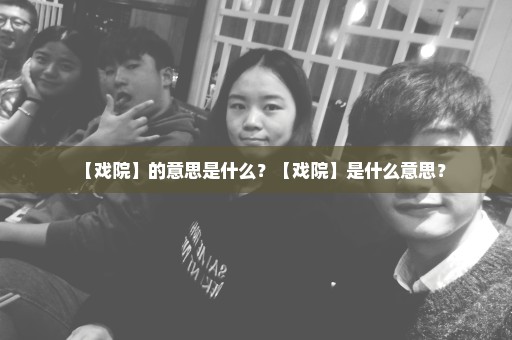 【戏院】的意思是什么？【戏院】是什么意思？