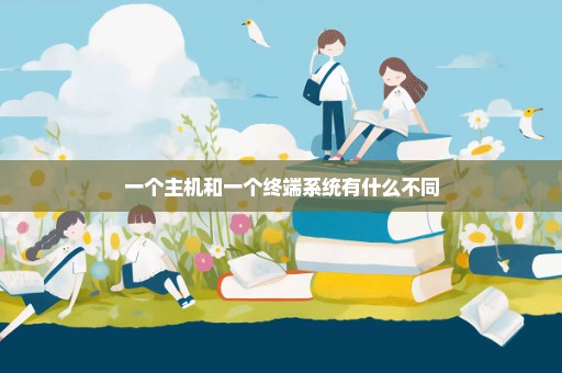 一个主机和一个终端系统有什么不同