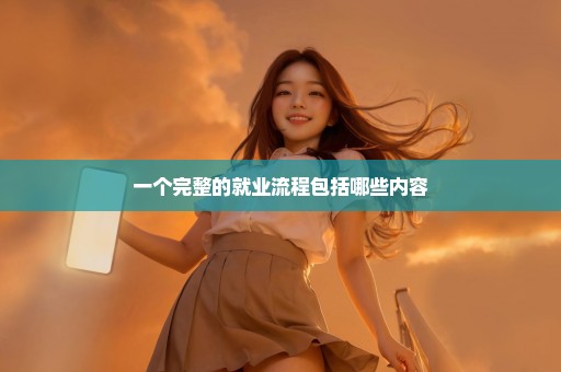 一个完整的就业流程包括哪些内容