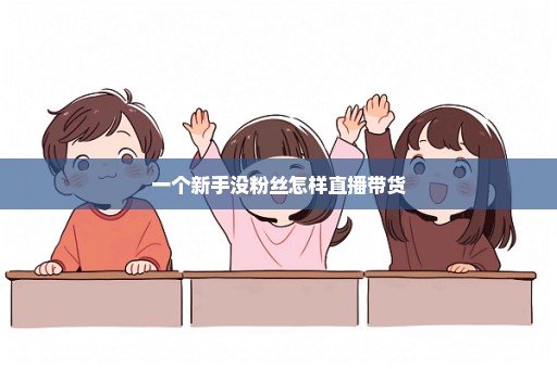 一个新手没粉丝怎样直播带货