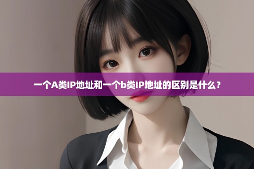 一个A类IP地址和一个b类IP地址的区别是什么？