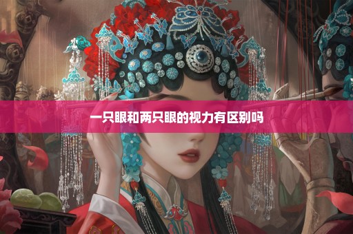 一只眼和两只眼的视力有区别吗