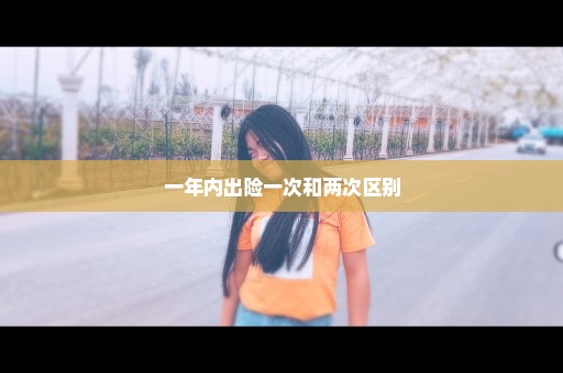 一年内出险一次和两次区别