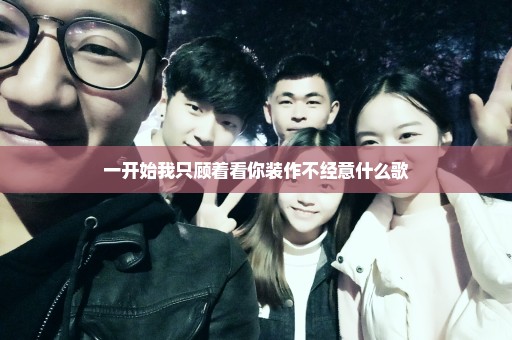 一开始我只顾着看你装作不经意什么歌