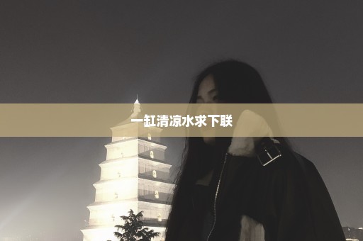 一缸清凉水求下联