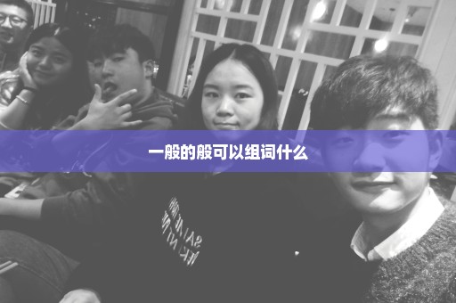 一般的般可以组词什么