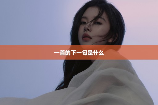 一首的下一句是什么