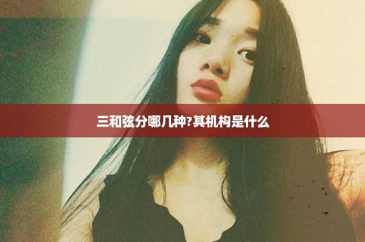 三和弦分哪几种?其机构是什么