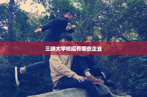 三峡大学校招有哪些企业