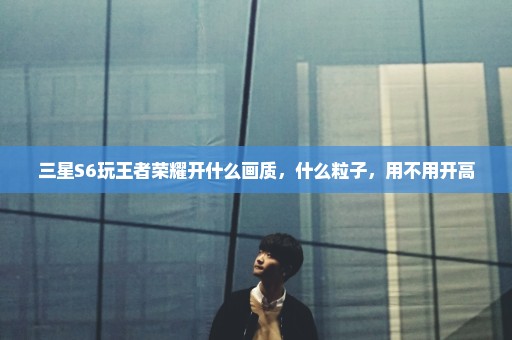 三星S6玩王者荣耀开什么画质，什么粒子，用不用开高
