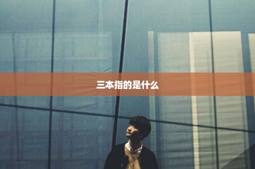 三本指的是什么