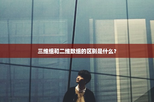 三维组和二维数组的区别是什么？