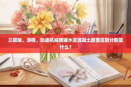 三辊轴、滑模、轨道机械摊铺水泥混凝土路面区别分别是什么？