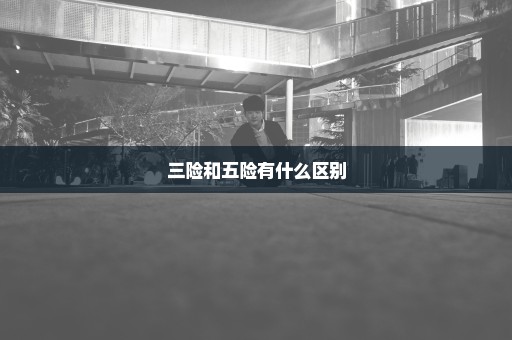 三险和五险有什么区别