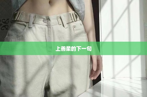 上善柔的下一句