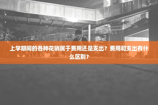 上学期间的各种花销属于费用还是支出？费用和支出有什么区别？
