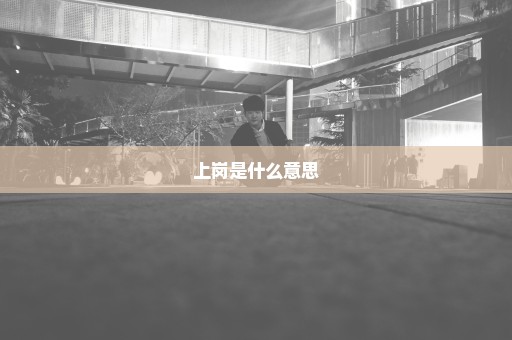 上岗是什么意思