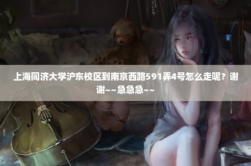 上海同济大学沪东校区到南京西路591弄4号怎么走呢？谢谢~~急急急~~