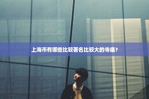 上海市有哪些比较著名比较大的寺庙？