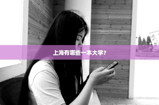 上海有哪些一本大学？