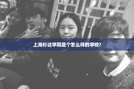 上海杉达学院是个怎么样的学校?