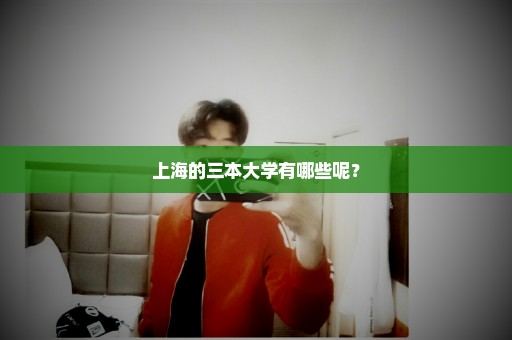 上海的三本大学有哪些呢？
