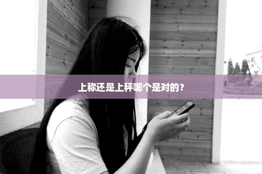 上称还是上秤哪个是对的？