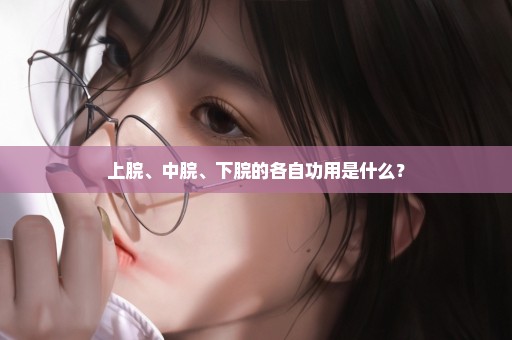 上脘、中脘、下脘的各自功用是什么？