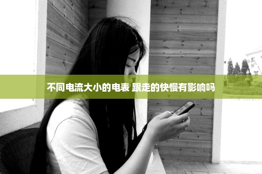 不同电流大小的电表 跟走的快慢有影响吗