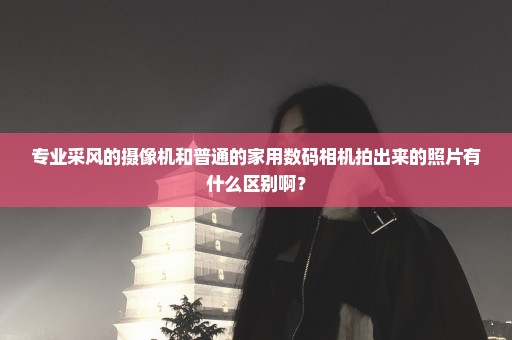 专业采风的摄像机和普通的家用数码相机拍出来的照片有什么区别啊？