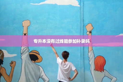 专升本没有过线能参加补录吗