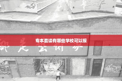 专本套读有哪些学校可以报