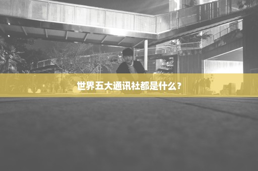 世界五大通讯社都是什么？