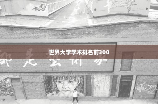 世界大学学术排名前300