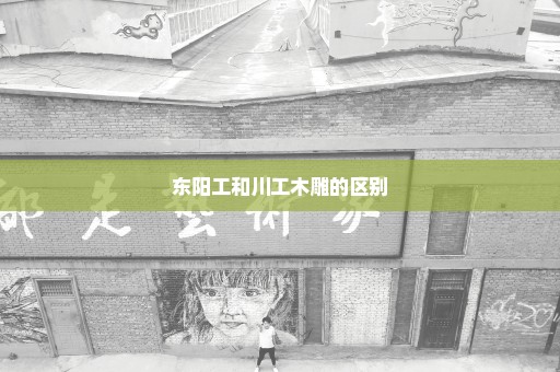东阳工和川工木雕的区别